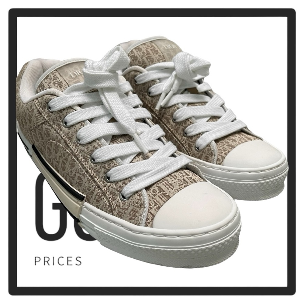 Dior B23 Skater Low Top Beige Dior Oblique Jacquar